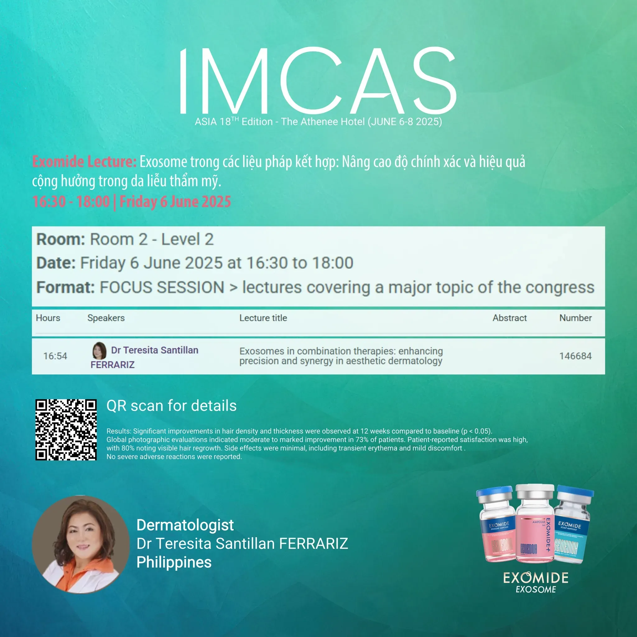 Exomide at IMCAS Asia 2025: Global Insights into Exosome & Stem Cell Innovation in Aesthetic Medicine highlight
